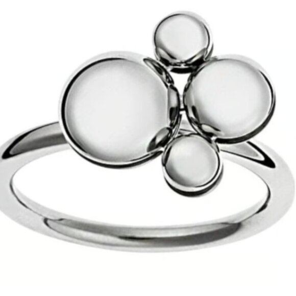 🛑 SOLD 🛑 NWT Calvin Klein | Womens Collection Stainless Steel Spin/ Fideget Ring - Picture 2 of 5